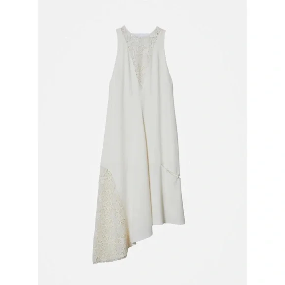 TIBI Guipure Lace Sleeveless Dress Ivory Size 0 - Picture 6 of 14